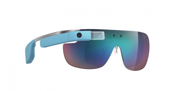 Die Google Glass als Designermodell der DVF-Kollektion: hier das Modell Navigator Orchid Mist (Bild: Google)